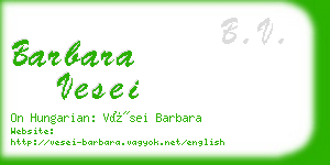 barbara vesei business card